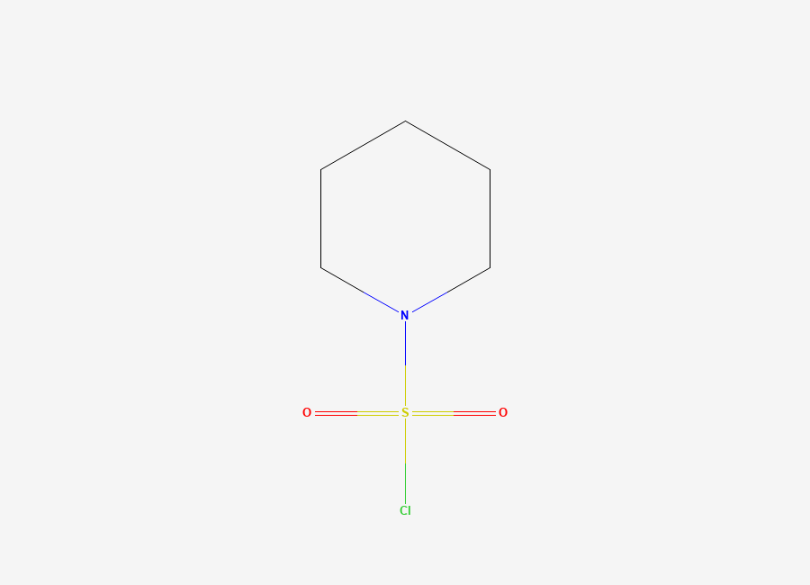 Two-dimensional chemical structure of Piperidine-1-sulfonyl chloride