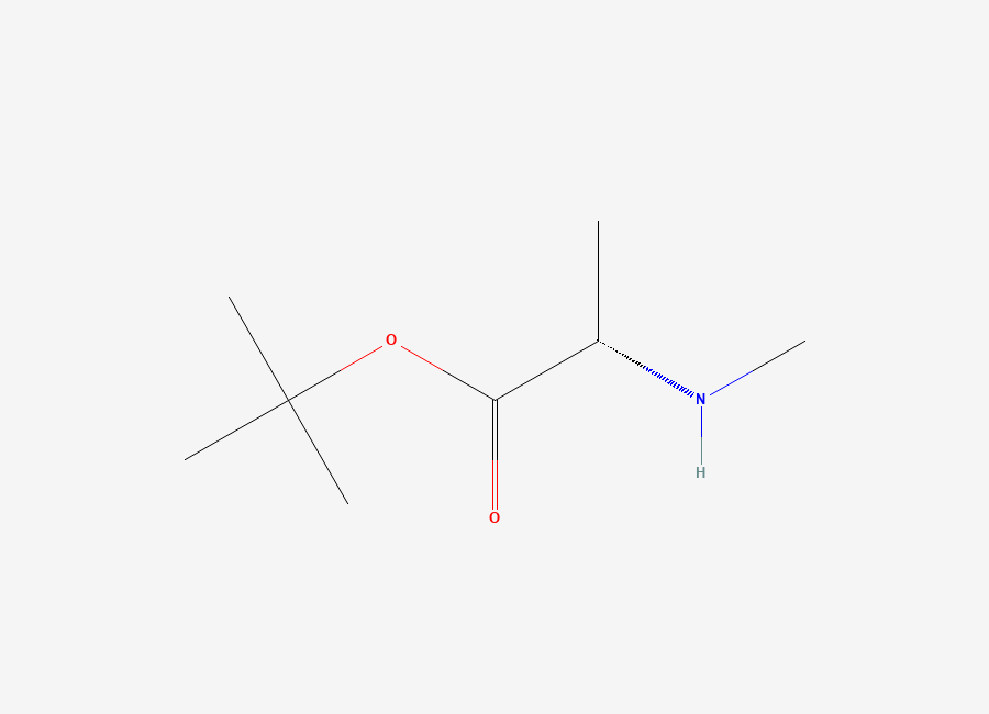 Two-dimensional chemical structure of tert-butyl (2S)-2-(methylamino)propanoate
