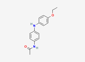 Two-dimensional chemical structure of N-(4-((4-Ethoxyphenyl)amino)phenyl)acetamide, CAS 1991204-56-8