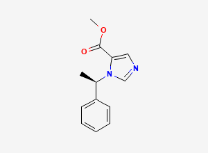Two-dimensional chemical structure of Etomidate EP Impurity B (Free Base)