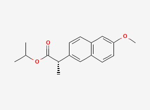 Two-dimensional chemical structure of Naproxen Isopropyl Ester, CAS 156967-24-7
