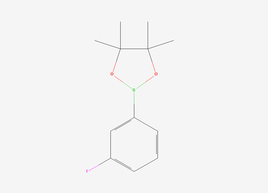 Two-dimensional chemical structure of 3-Iodophenylboronic acid pinacol ester