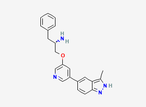 Two-dimensional chemical structure of A-674563