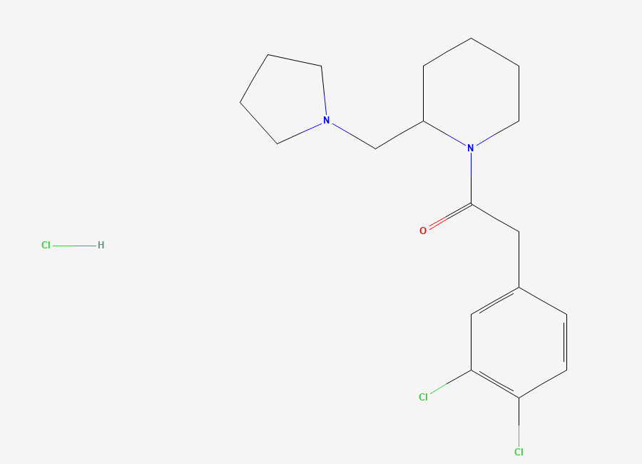 Two-dimensional chemical structure of BRL 52537 hydrochloride