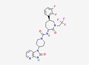 Two-dimensional chemical structure of Telcagepant