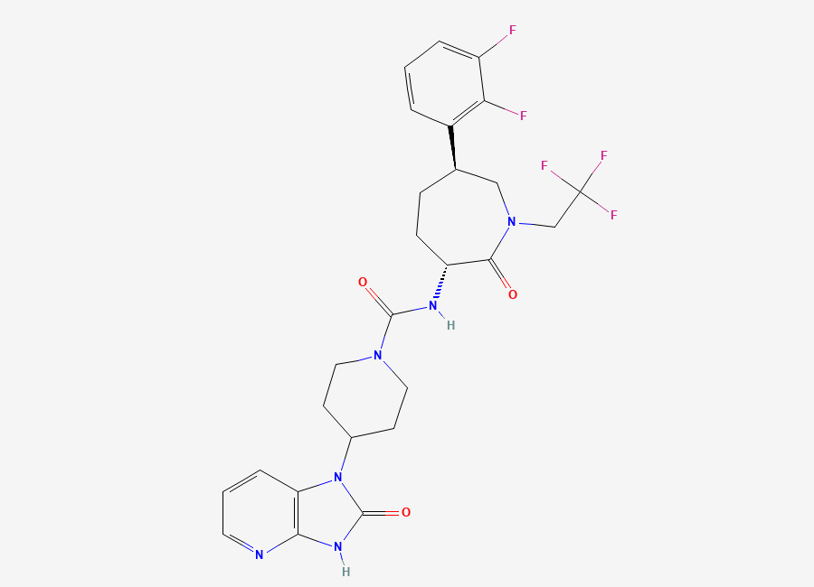 Two-dimensional chemical structure of Telcagepant