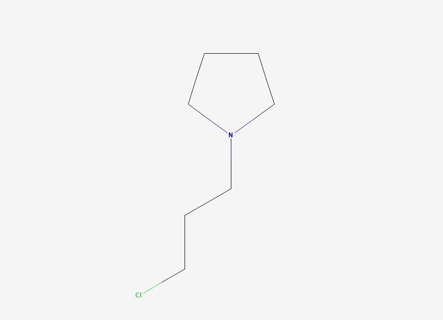 Two-dimensional chemical structure of 1-(3-Chloropropyl)-pyrrolidine