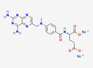 Two-dimensional chemical structure of Sodium Methotrexate