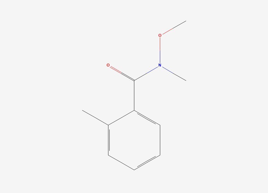 Two-dimensional chemical structure of N-methoxy-N,2-dimethylbenzamide