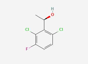 Two-dimensional chemical structure of (alphaR)-2,6-Dichloro-3-fluoro-alpha-methylbenzenemethanol