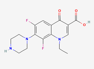 Two-dimensional chemical structure of 8-Fluoronorfloxacin, CAS 99726-76-8