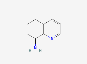 Two-dimensional chemical structure of 8-Amino-5,6,7,8-tetrahydroquinoline