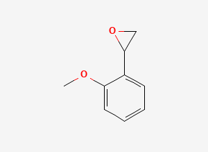 Two-dimensional chemical structure of 2-(2-Methoxyphenyl)oxirane
