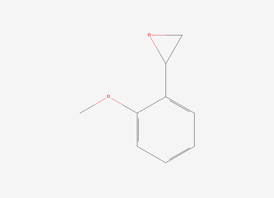Two-dimensional chemical structure of 2-(2-Methoxyphenyl)oxirane