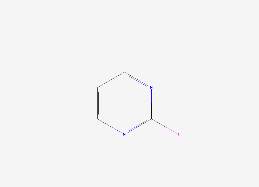 Two-dimensional chemical structure of 2-Iodopyrimidine