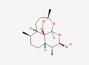 Two-dimensional chemical structure of alpha-Dihydroartemisinin