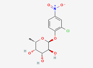 Two-dimensional chemical structure of 2-chloro-4-nitrophenyl alpha-L-fucopyranoside