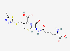 Two-dimensional chemical structure of Cefazedone Impurity 9