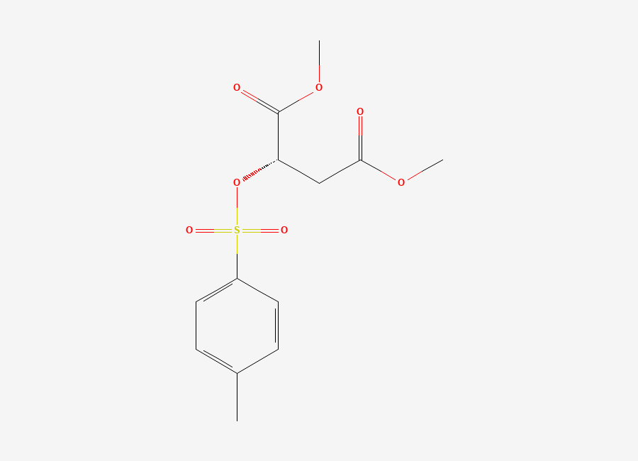 Two-dimensional chemical structure of dimethyl (2S)-2-(4-methylphenyl)sulfonyloxybutanedioate