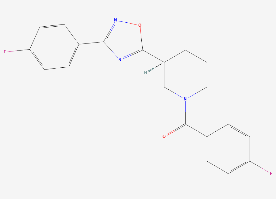 Two-dimensional chemical structure of Adx 47273