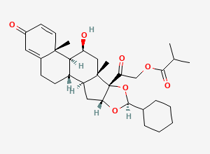 Two-dimensional chemical structure of Ciclesonide 22S-Epimer