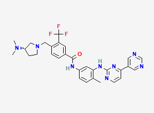 Two-dimensional chemical structure of Bafetinib