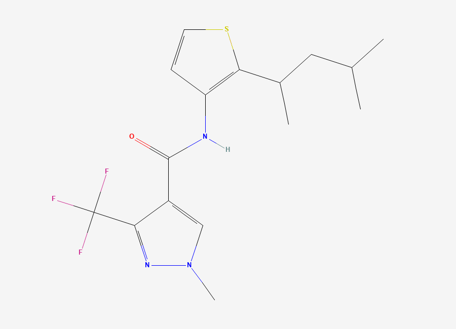 Two-dimensional chemical structure of Penthiopyrad