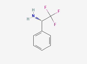 Two-dimensional chemical structure of (S)-alpha-(Trifluoromethyl)benzylamine