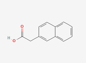 Two-dimensional chemical structure of Phenylephrine Inhouse Impurity F/ 2-Napthalene Acetic Acid / β-Naphthylacetic Acid, CAS 581-96-4