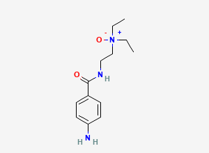 Two-dimensional chemical structure of Procainamide N-oxide, CAS 1025964-95-7