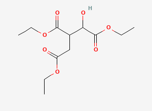 Two-dimensional chemical structure of Triethyl Isocitrate, CAS 16496-37-0