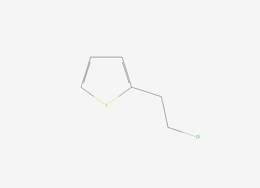 Two-dimensional chemical structure of 2-(2-Chloroethyl)thiophene