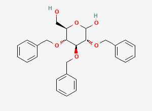 Two-dimensional chemical structure of 2,3,4-Tri-O-benzyl-D-glucopyranose
