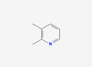 Two-dimensional chemical structure of 2,3-Lutidine, CAS 583-61-9