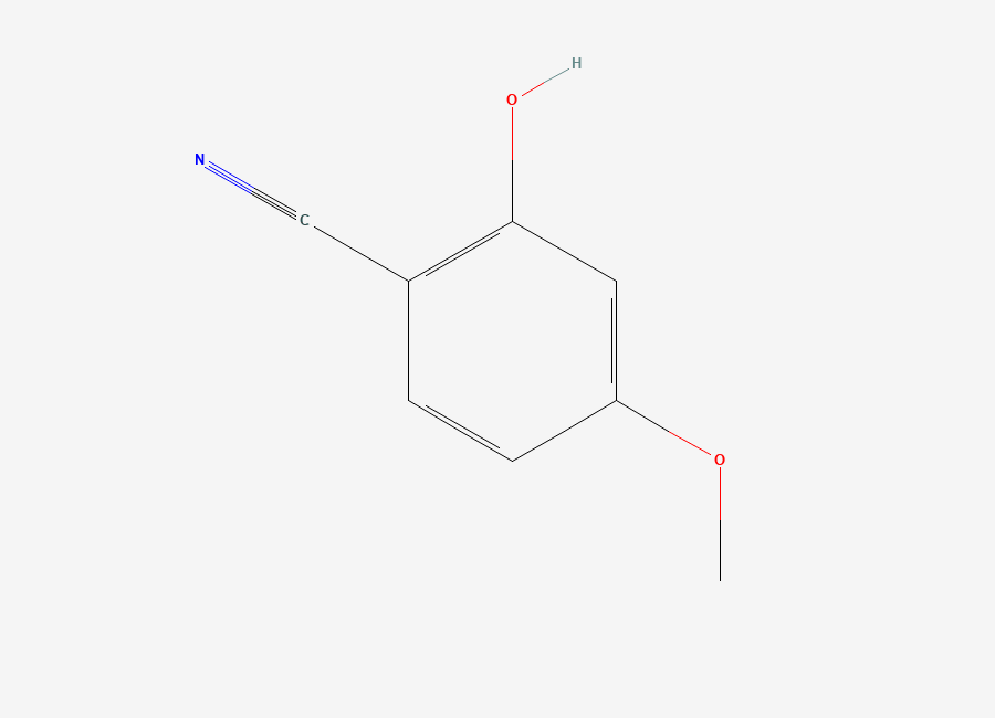Two-dimensional chemical structure of 2-Hydroxy-4-methoxybenzonitrile