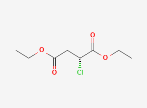Two-dimensional chemical structure of Diethyl (2r)-2-chlorosuccinate
