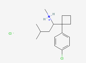Two-dimensional chemical structure of Sibutramine Related Compound D / N-Desmethyl Sibutramine (HCl Salt), CAS 84467-94-7