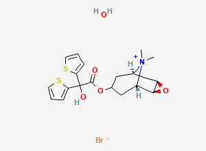 Two-dimensional chemical structure of Tiotropium Bromide Monohydrate