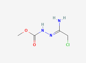 Two-dimensional chemical structure of N-Methylcarbonyl-2-chloroacetamidrazone, CAS 155742-64-6
