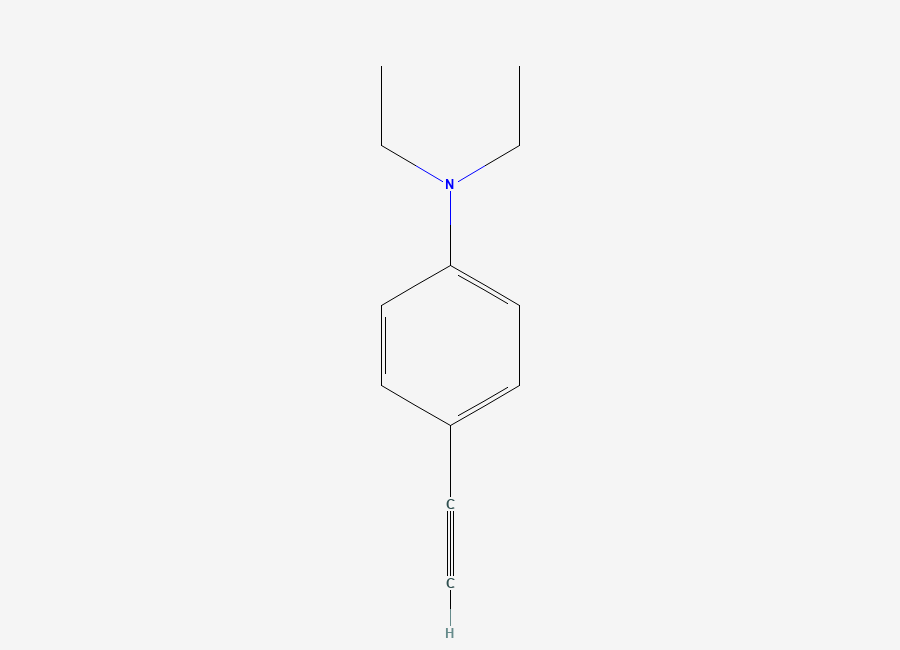 Two-dimensional chemical structure of N,N-diethyl-4-ethynylaniline