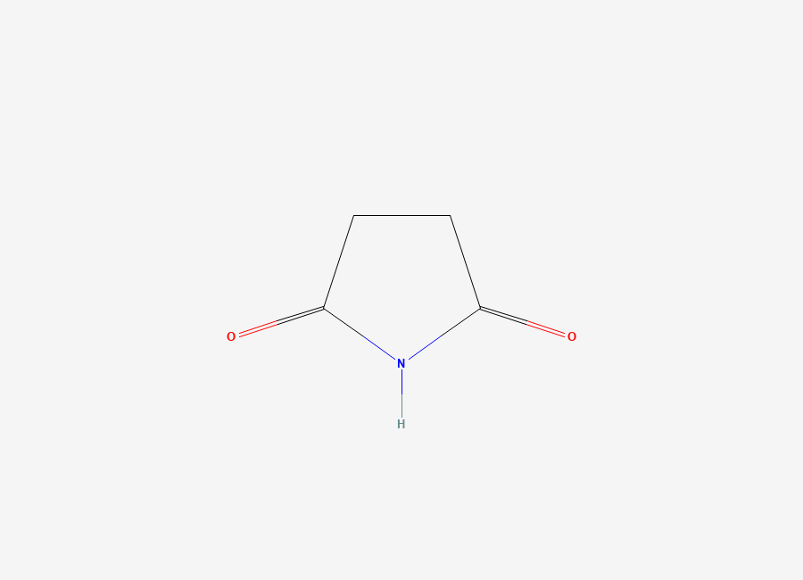 Two-dimensional chemical structure of Succinimide, CAS 123-56-8