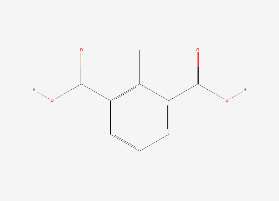 Two-dimensional chemical structure of 2-Methylisophthalic acid