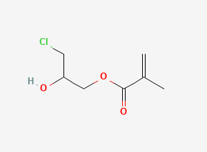 Two-dimensional chemical structure of 3-Chloro-2-hydroxypropylmethacrylate