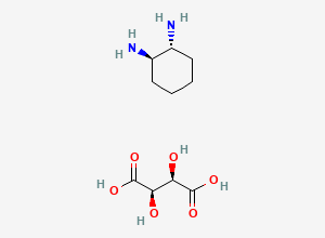Two-dimensional chemical structure of (R,R)-1,2-Diammoniumcyclohexane mono-(+)-tartrate