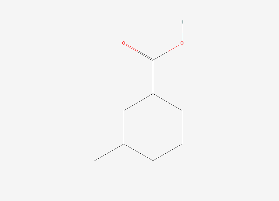 Two-dimensional chemical structure of 3-Methylcyclohexanecarboxylic acid