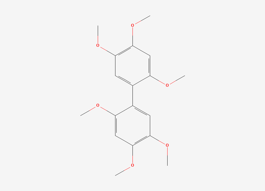 Two-dimensional chemical structure of 2,2',4,4',5,5'-Hexamethoxybiphenyl