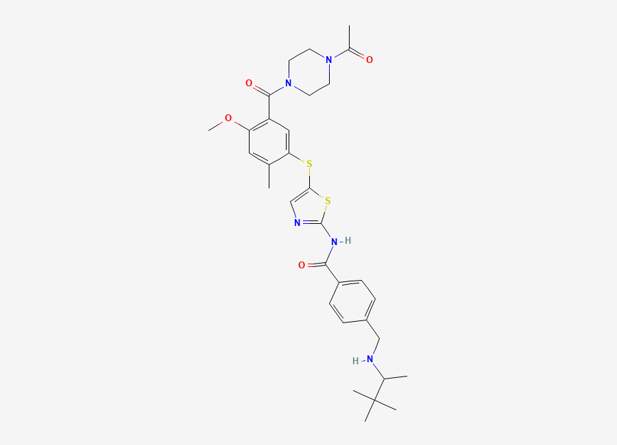 Two-dimensional chemical structure of Bms-509744