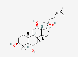 Two-dimensional chemical structure of (20S)-Protopanaxatriol