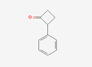 Two-dimensional chemical structure of 2-Phenylcyclobutanone