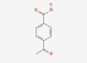 Two-dimensional chemical structure of 4-Acetylbenzoic Acid, CAS 586-89-0